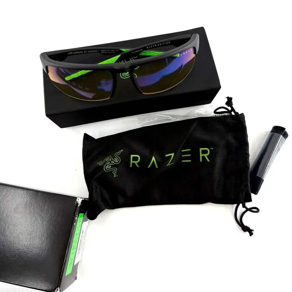 Gunnar Onyx Amber Torpedo-X Razer Edition Bluelight Performance Gaming Glasses
